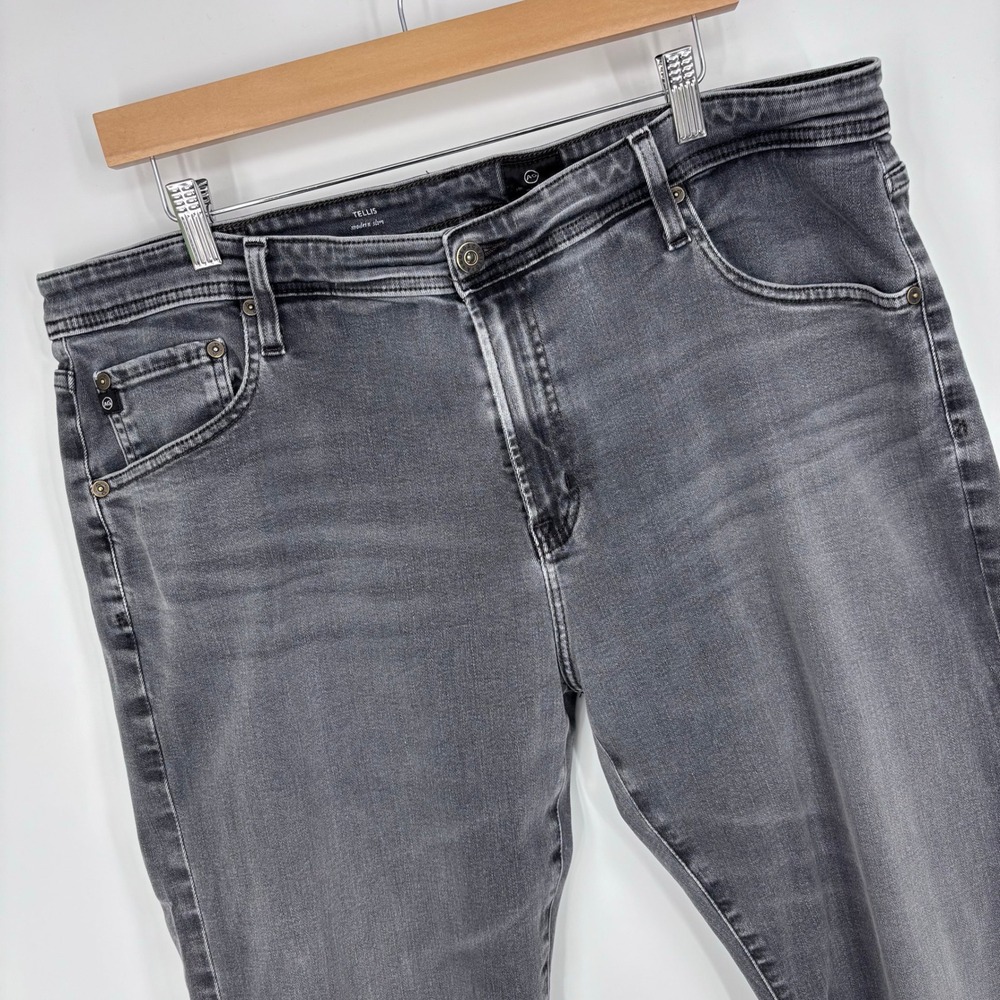 AG Adriano Goldschmied Tellis Modern Slim Jeans Men 38x29 (Tag 40x32) Faded Gray